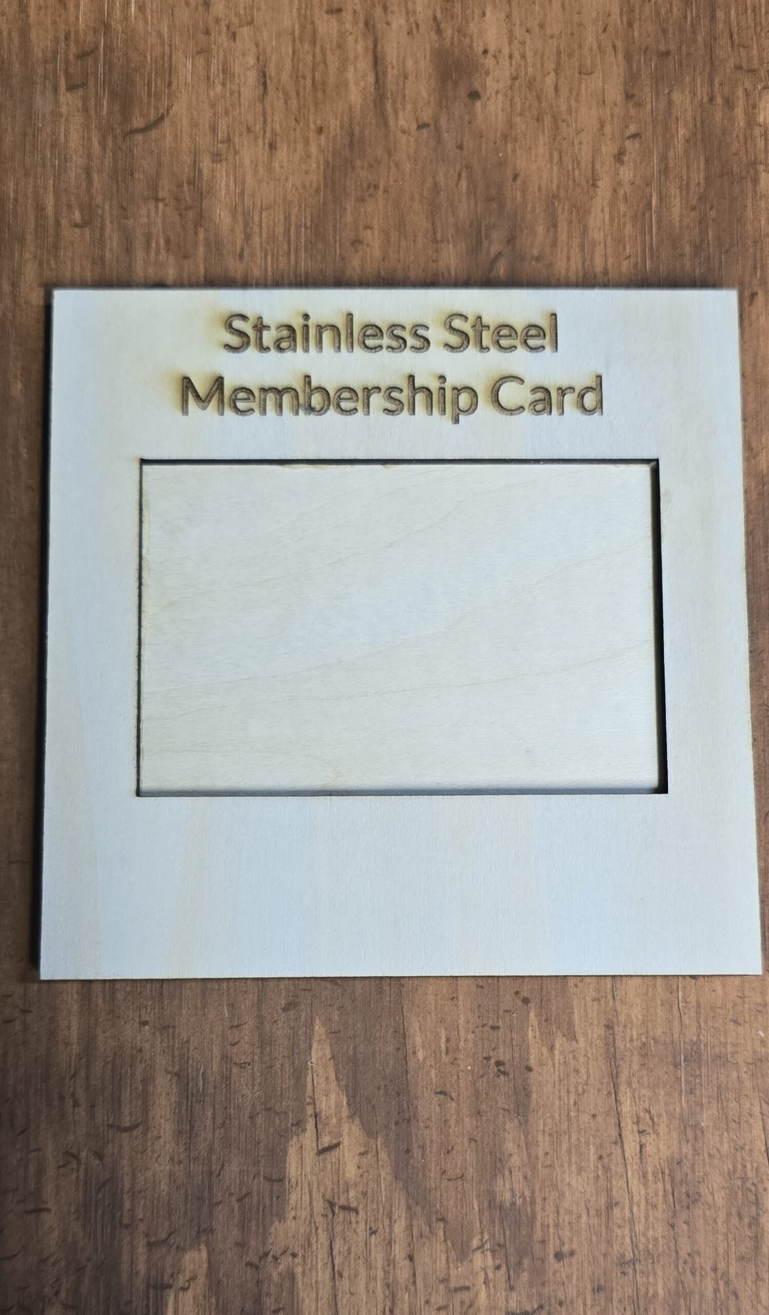 F1 stainless steel membership card jig. Download only!