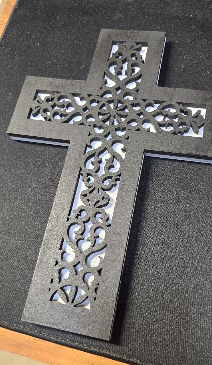 Large decorative wooden cross