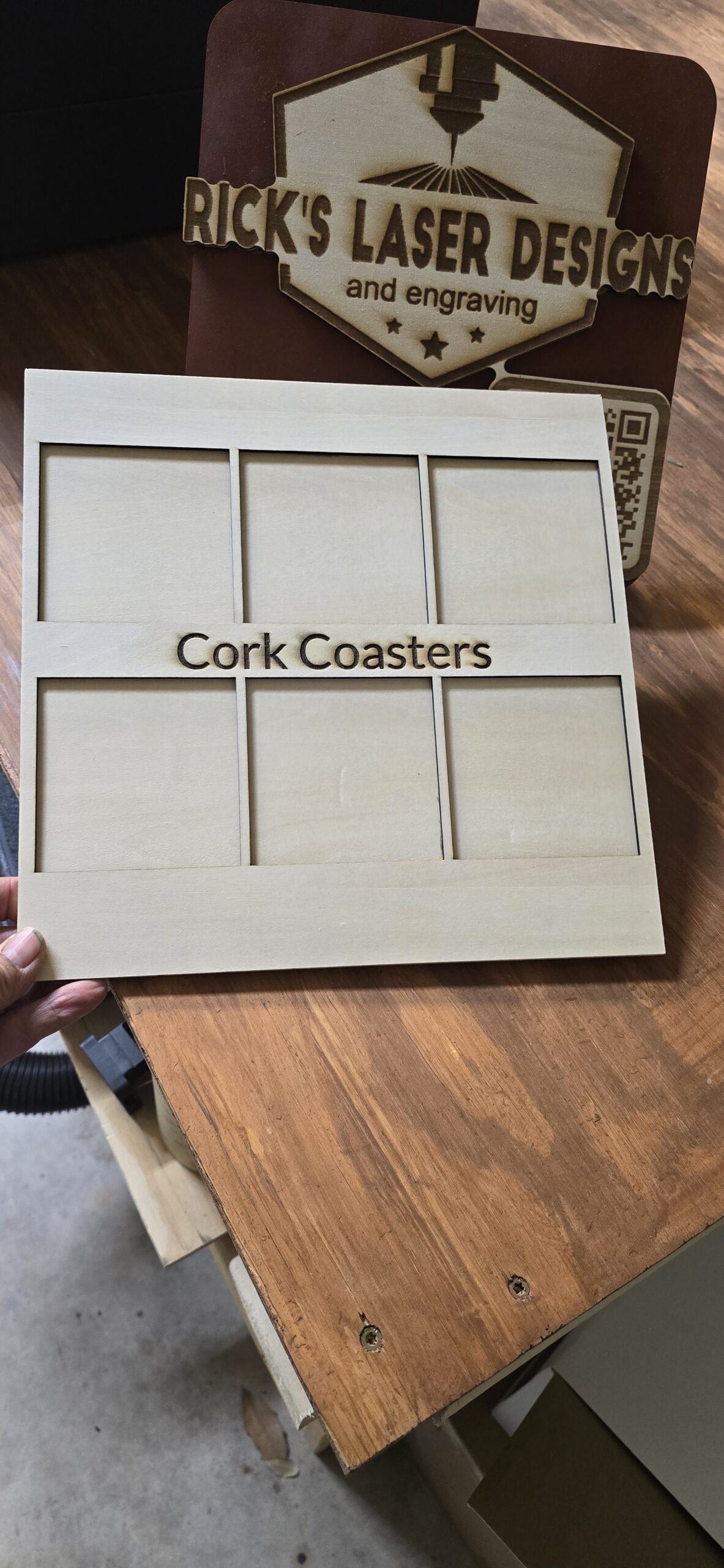 6 slot cork coaster jig. Digital Download Only!
